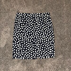 Polka Dot Black and White Skirt